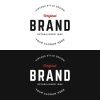 Diseño de logotipo tipográfico emblema retro vintage para negocios, clothi