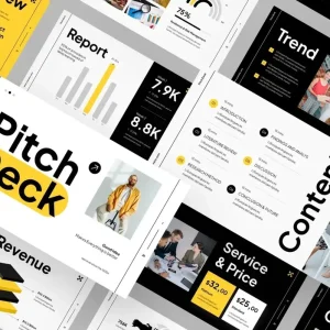 Impresionantes pitch decks consistentes con la marca