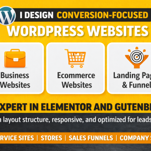 Voy a diseñar una web de WordPress limpia y centrada en la conversión