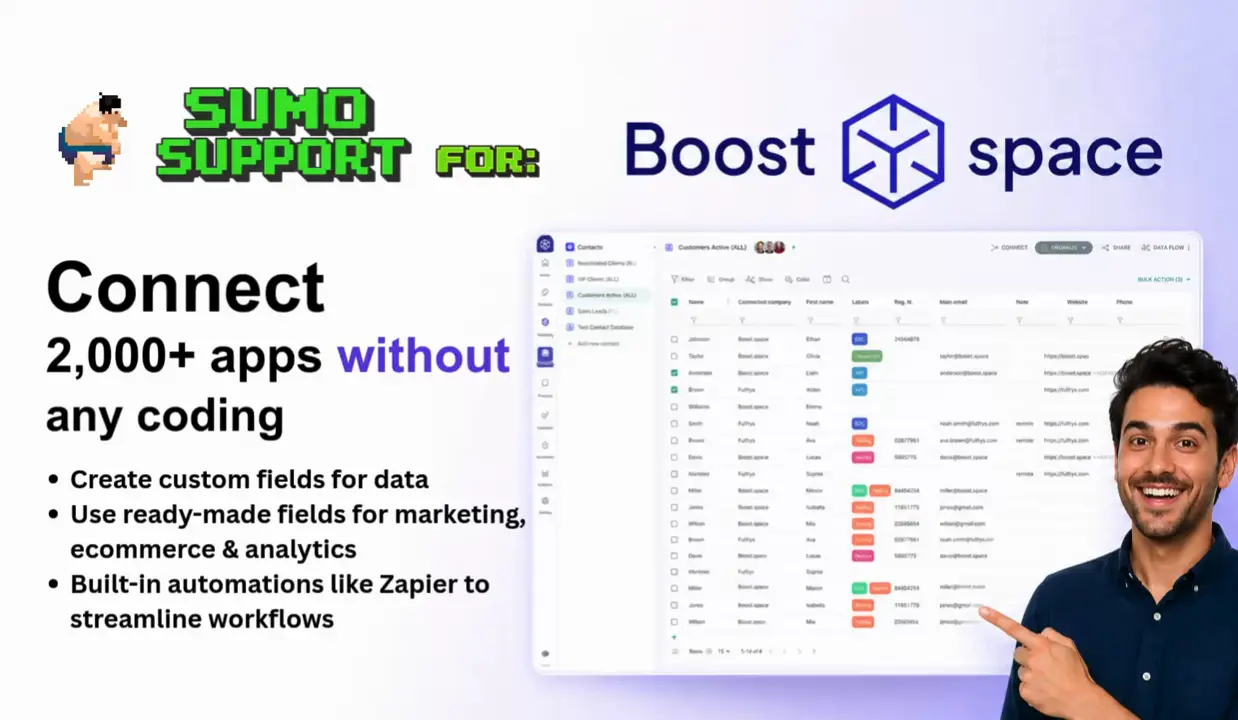 Apoyo de sumo para Boost.space