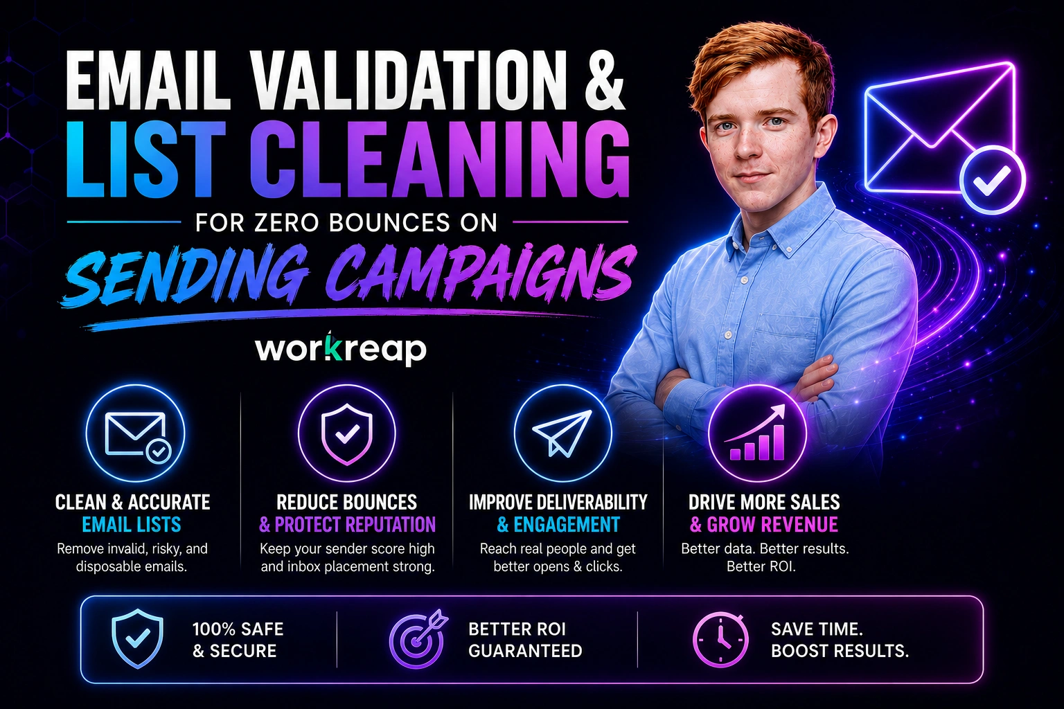 Email Validation & List Cleaning for Zero Bounces on sending campaigns