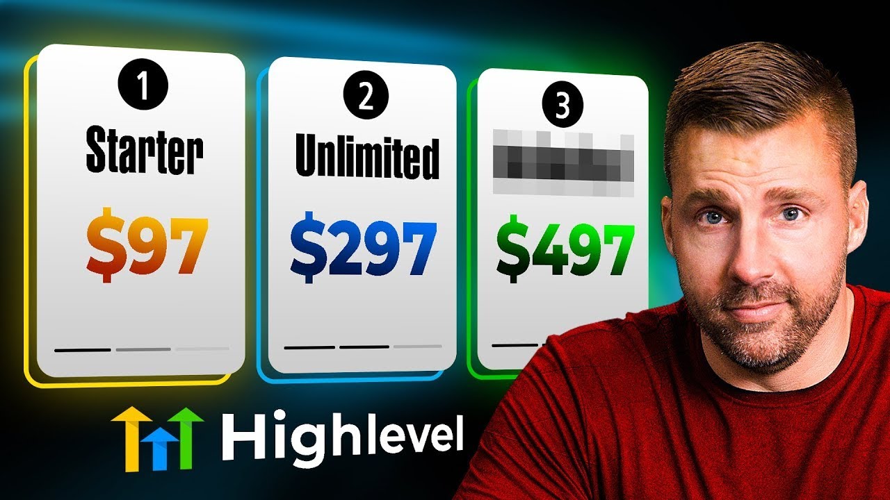 Comparación de paquetes de precios de GoHighLevel HighLevel con planes de inicio, ilimitado y premium.