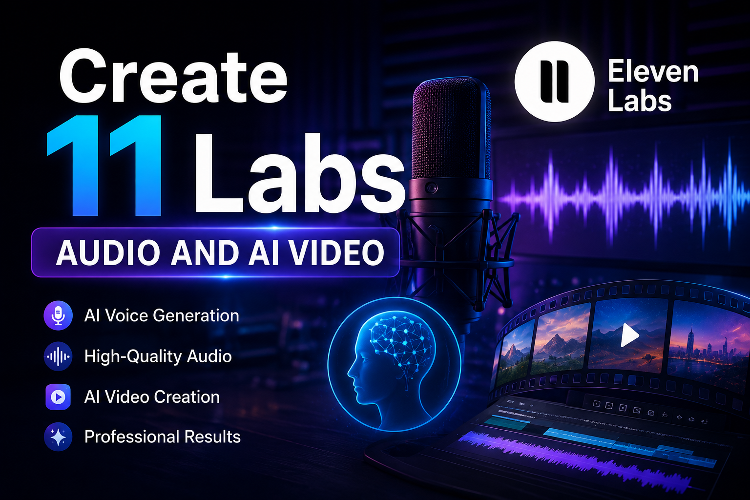 Crea audio de 11 Labs y video de IA