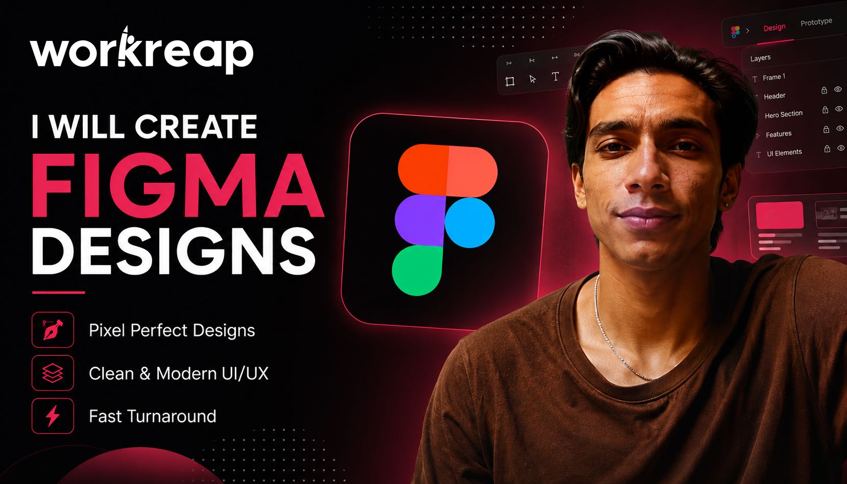 Crearé diseños de Figma para tu aplicación o sitio web